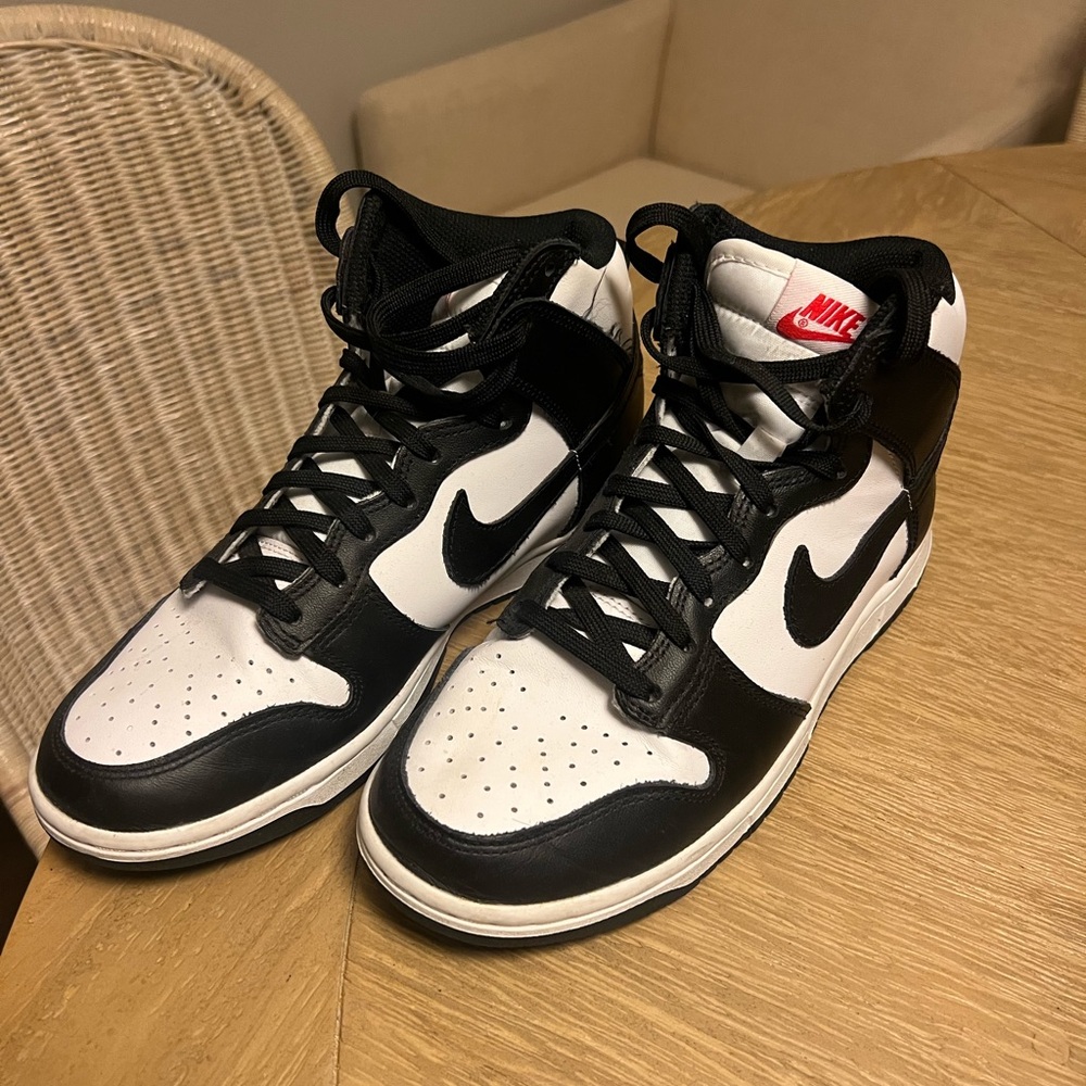 Nike Black and White High-Top Sneakers